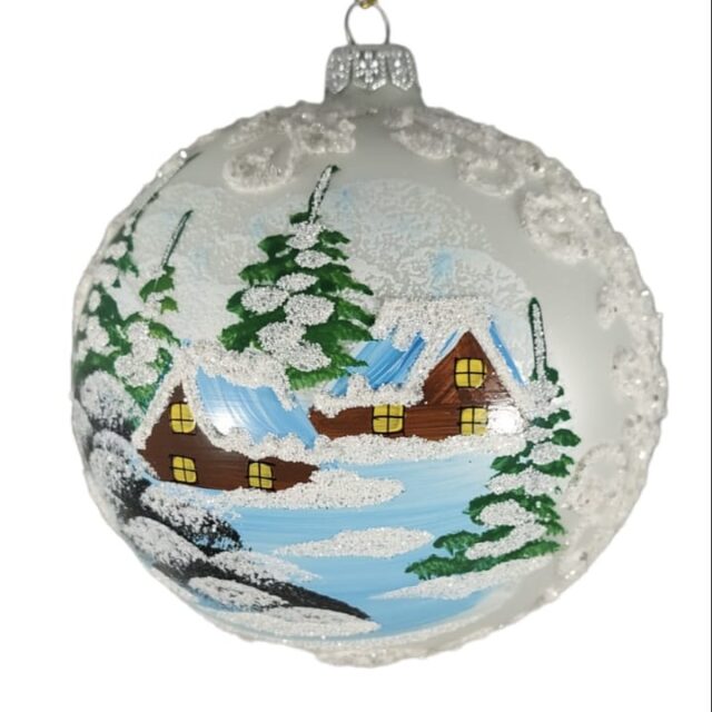 christmas decoration, landscape ball