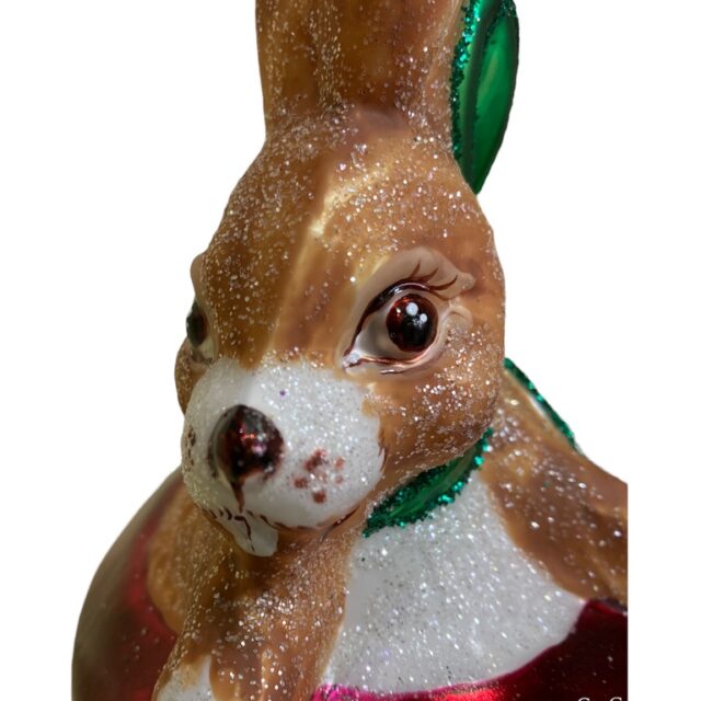 easter bunny, glass ornament