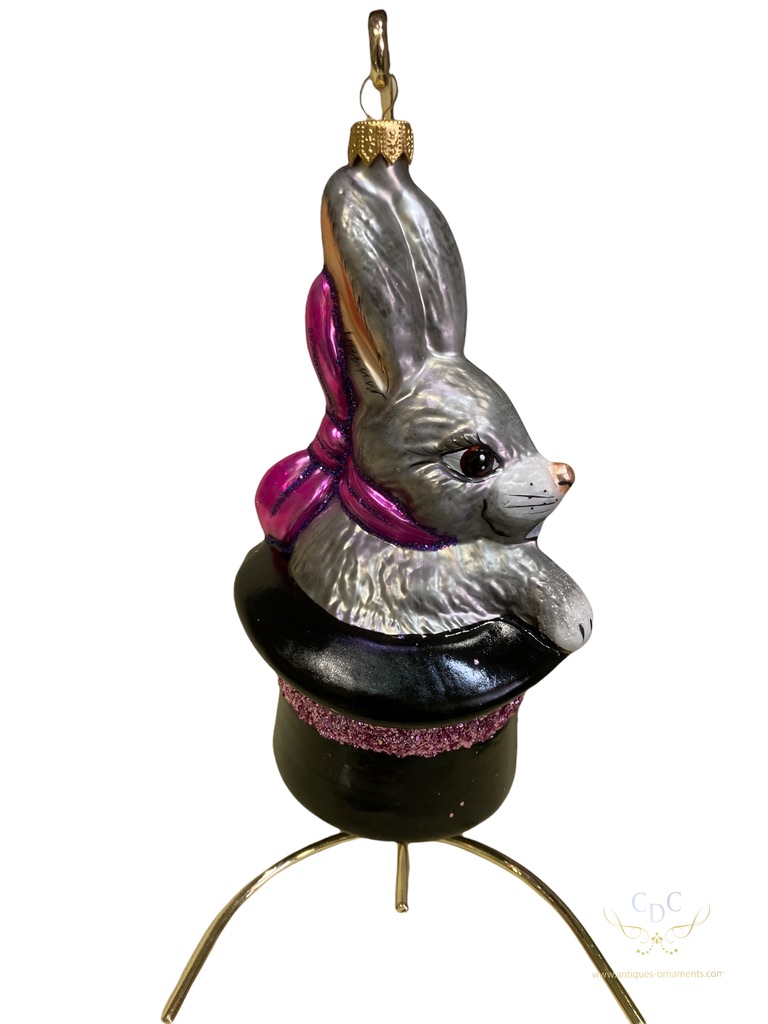 easter bunny, glass ornament