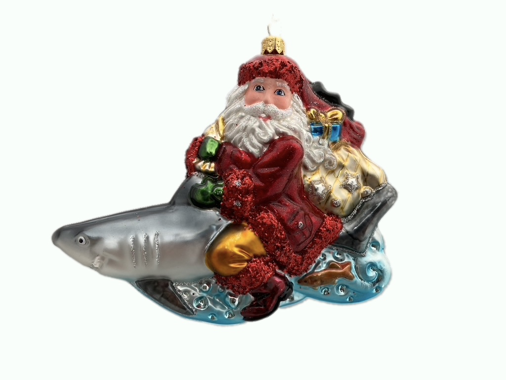 Santa on a shark