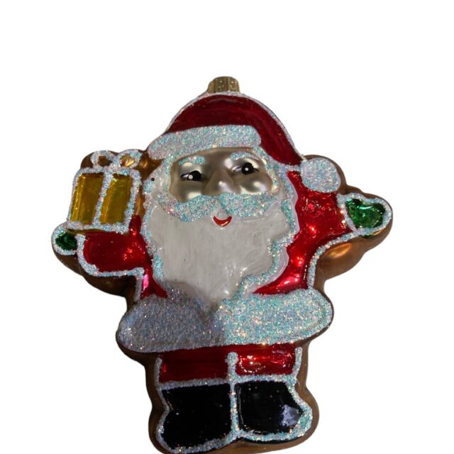 Gingerbread cookie santa
