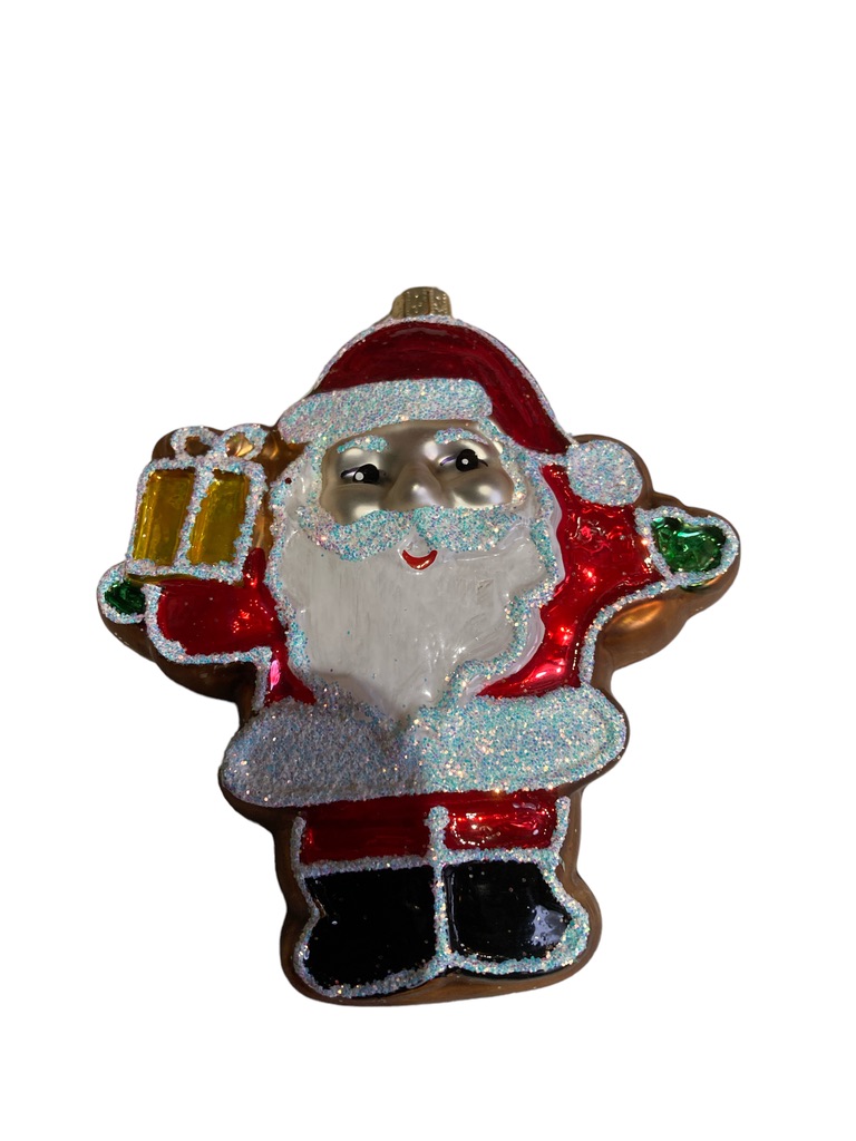 Gingerbread cookie santa