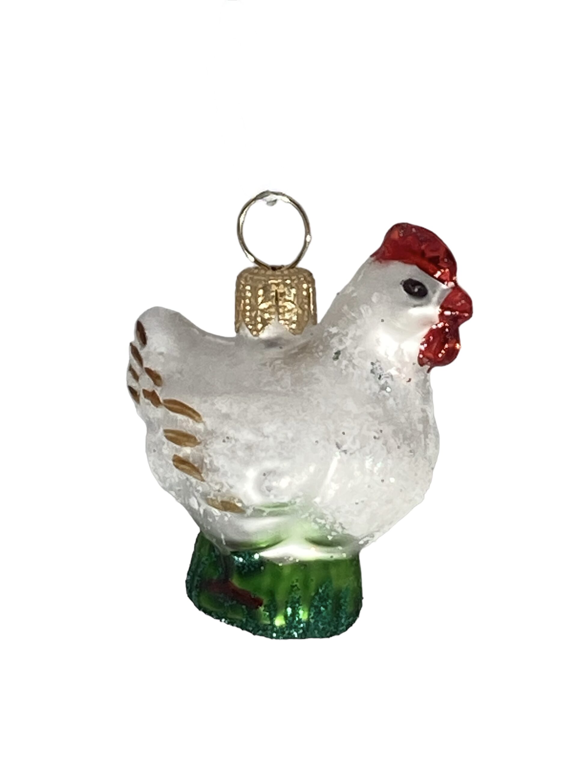 chrismtasstory, christmastree, glassornament, glasschristmasornament, lady justice, vrouwjusticia, santa claus, kerstman, kip, chicken, bird, vogel, animal dier, lunch