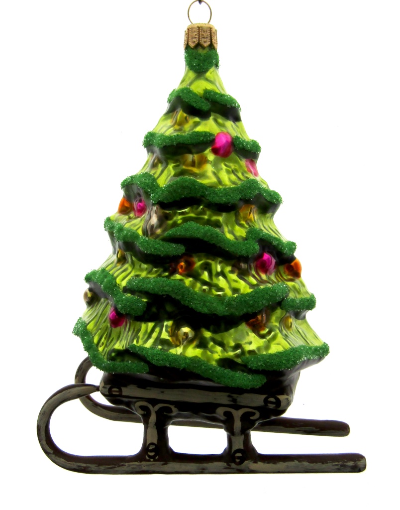 Christmas tree, kerstboom, sled, slee, sledge, areslee, kerstboom thuis brengen, santa claus, kerstman,