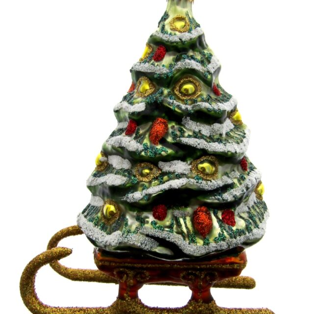 Christmas tree, kerstboom, sled, slee, sledge, areslee, kerstboom thuis brengen, santa claus, kerstman,