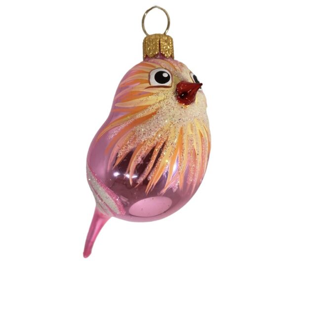 pink bird, roze vogel, dier, animal, chritmas, kerst, kerstversiering, chritmasdecoration, glass ornament, glazen kerstbal, kerstnostalige, christmasnostalgia, love for christmas, santa claus, liefde voor kerst, christmascoundtdown,