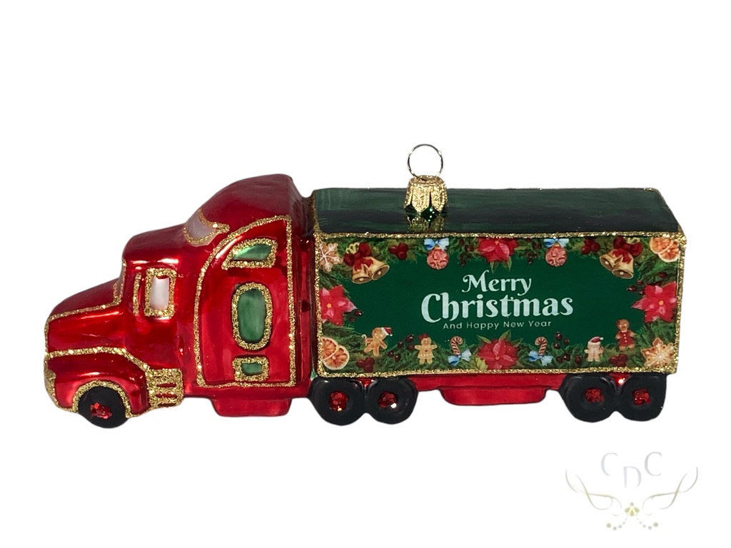 Truck, transport, vervoer, vrachtwagen, christmas, kerst, kerstdecoratie, christmasdecoration, christmastree, kerstboom,