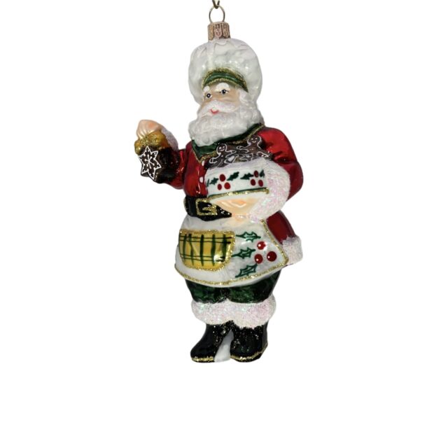 backing, bakker, kok, chef, pastry, gebak, patisserie, classic ornament, klassieke kerstdecoratie, glassornament, christmastoys, christmas, kerst, kerstversiering, kerstdecoratie, kerstboom, christmastree, santa claus, kerstman, holiday season