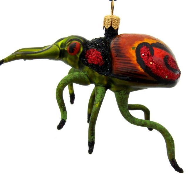 insect, insekt, bug, kever, beetle, animal, dier, nature, natuur, endangered species, christmas, kerst, christmastree, kerstboom, santaclaus, holiday season, chirrtmasdecoration, kerstversiering, glassornament,