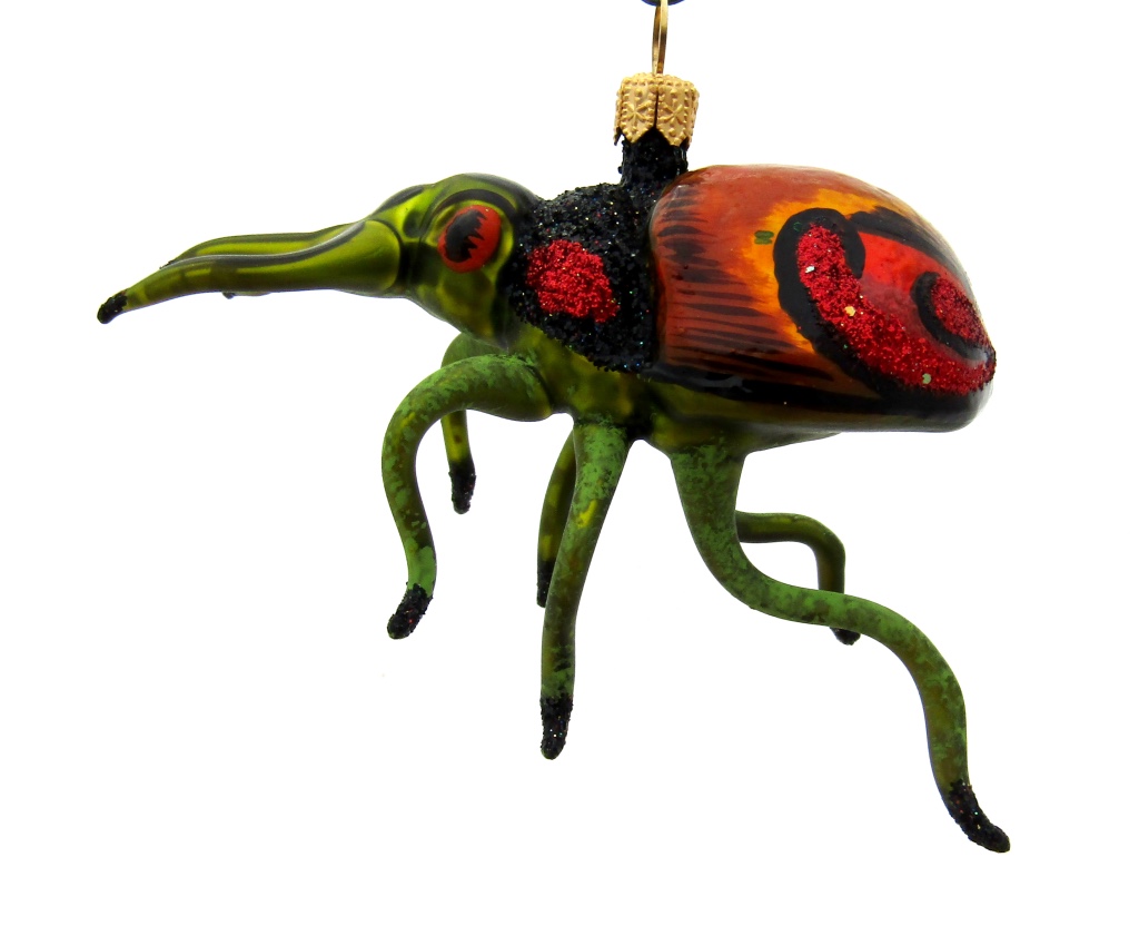 insect, insekt, bug, kever, beetle, animal, dier, nature, natuur, endangered species, christmas, kerst, christmastree, kerstboom, santaclaus, holiday season, chirrtmasdecoration, kerstversiering, glassornament,