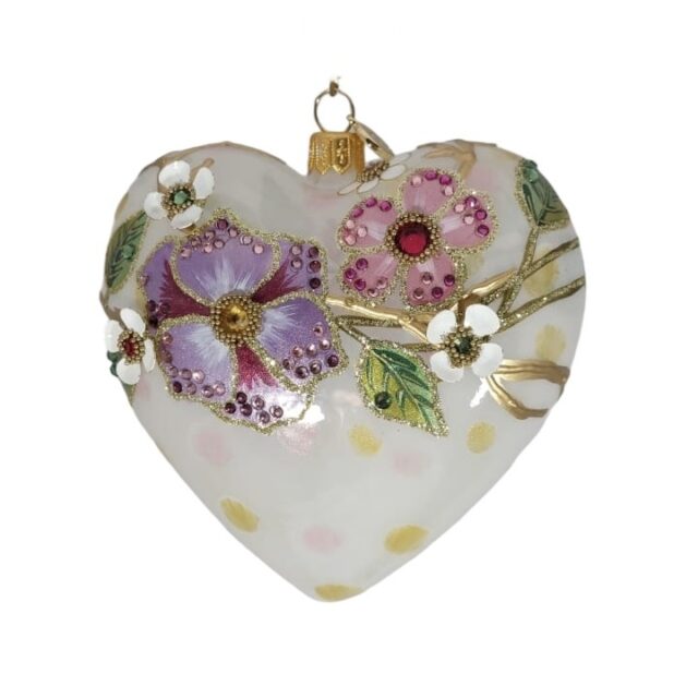 bejuweled heart, bedazzled heart, swarowski, hart met swaroski steentjes, kerst, christmas, christmasdecoration, kerstversiering, santa claus, kerstman, luxury heart, Glitterlab, glass ornaments