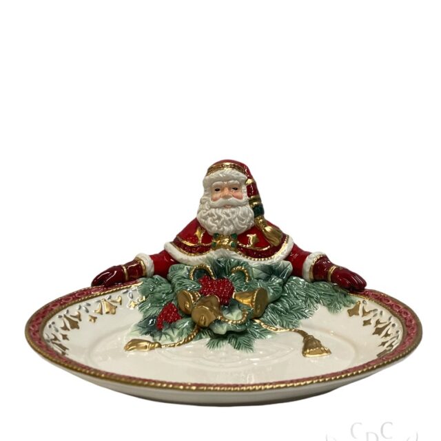 porcelain Santa dish , porseleinen kerstmannen schaal , kerst, santa claus, kerstman, christmas, kerst decoratie, christmasdecoration, santa sled, arenslee, slee van de kerstman,